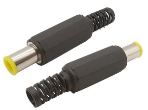 Wtyk zasilający DC 2.5 5.5mm HQ lutowany