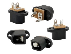 Gniazdo zasilające DC 2.5mm/5.5mm przykręcane