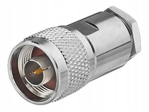 Wtyk N na kabel RG58 skręcany