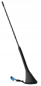 Samochodowa antena dachowa Opel z zasilaniem niebieska