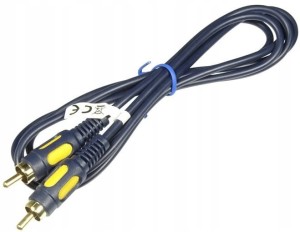 Kabel wtyk RCA na wtyk RCA RK138 łezka 1,5m
