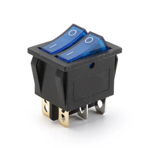 Przełącznik podświetlany podwójny ON-OFF 12V