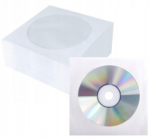 Koperta z okienkiem na płyty CD i DVD 100szt