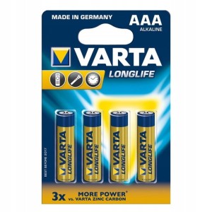 Baterie LR03 VARTA Longlife Alkaline blister 4szt