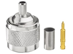 Wtyk N na kabel RG58 zaciskany