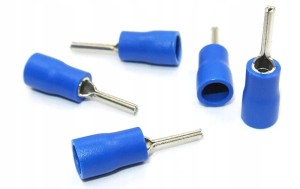 Tulejka izolowana kablowa L 21mm niebieski