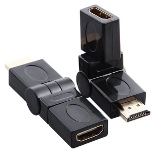 Adapter wtyk HDMI na gniazdo HDMI regulowany 180 stopni