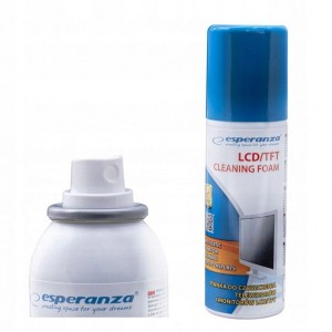 Pianka do Czyszczenia Monitorów i Ekranów LCD/TFT 100ml Antystatyczna, Bez Smug