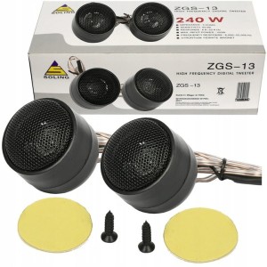 Głośniki samochodowe wysokotonowe 45 mm 240 W 4  tweetery z kondensatorami