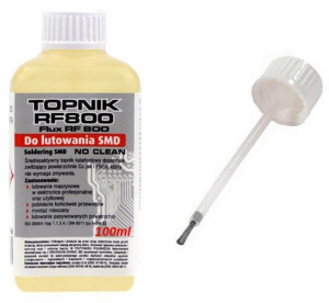 Topnik do lutowania 100ml z pędzelkiem  chemiczny preparat ułatwiający lutowanie elektroniki