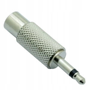 Adapter wtyk Jack 3.5mm na gniazdo RCA (cinch) metalowy