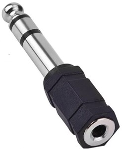 Adapter wtyk Jack 6.3mm na gniazdo Jack 3.5mm stereo