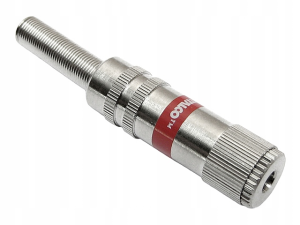 Gniazdo Jack 3.5mm czteropolowe na kabel metalowe