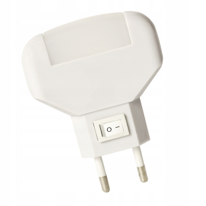 Lampka nocna LED biała z wyłącznikiem