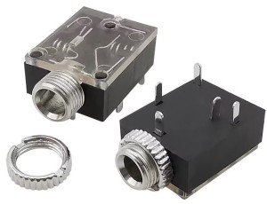 Gniazdo Jack 3.5mm stereo lutowane do płytki drukowanej