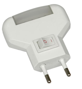 Lampka nocna LED niebieska z wyłącznikiem