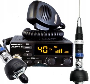 RADIO CB PRESIDENT JIMMY III ASC WTYK  ANTENA NA MAGNES