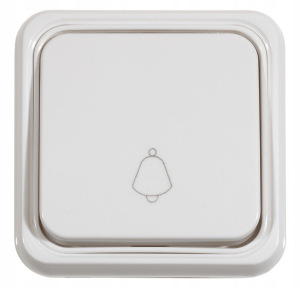 Wyłącznik dzwonkowy N/T, biały - 65014B/LK65