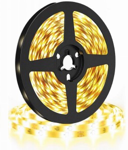 Taśma led biała ciepła 5m 300LED 10mm szerokości IP65