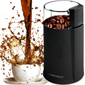 Młynek do kawy Espresso czarny  ,ręczny młynek