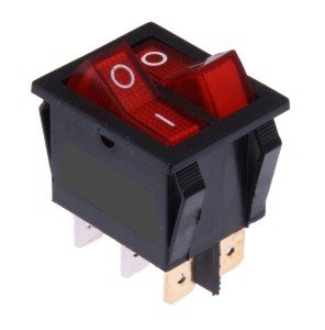 Przełącznik podświetlany podwójny ON-OFF 12V