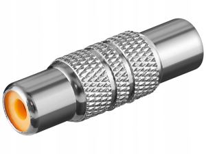 Przejście adapter gniazdo RCA na gniazdo RCA metal 