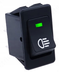 Przełącznik klawiszowy do świateł ASW-17D 12V LED - niebieski