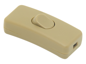 Przełącznik lampkowy przelotowy złoty 3A/250V