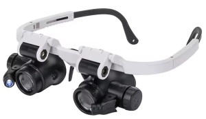 Okulary powiększające zegarmistrzowskie x8 x23 LED