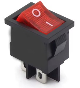 Przełącznik podświetlany mały ON-OFF 12V czerwony
