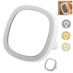 Kieszonkowe lusterko kosmetyczne z oświetleniem LED z baterią 