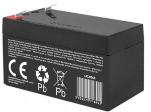 Akumulator żelowy AGM SLA 12V 1.2 Ah bezobsługowy 