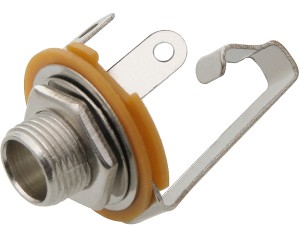 Gniazdo Jack 6.3mm mono do obudowy metalowe