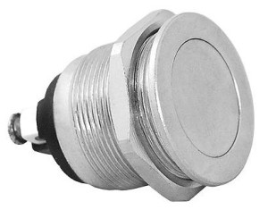 Przełącznik PUSH ON metalowy PBS28B2 chwilowy do elektroniki, paneli, DIY