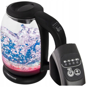 Szklany czajnik elektryczny z regulacją temperatury  2200W
