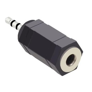 Adapter Jack 2.5mm Stereo Jack 3.5mm Mono Przejściówka Audio