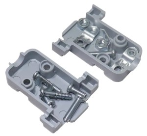 Obudowa złącza D-SUB 9 szara obudowa do wtyku RS-232 DE-9 na kabel