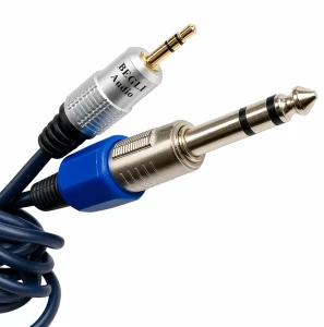 Kabel stereo Jack 3.5 mm męski na Jack 6.3 mm HQ - 3m