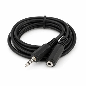 Przedłużacz Jack 3.5mm 4-polowy 2,5m kabel audio AUX stereo OFC, ekranowany
