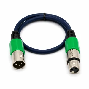 Kabel mikrofonowy XLR 0,5m DMX HiFi wtyk XLR gniazdo XLR audio