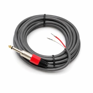 Przyłącze mikrofonowe wtyk Jack  6.3 mono na  wolne końce - 6m