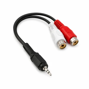 Adapter Jack 2.5mm Stereo – 2x RCA Cinch 0.2m Rozdzielacz Audio AUX