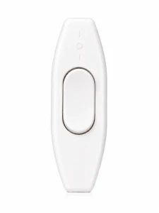 Złącze przełącznik przelotowy na kabel biały 2.5A