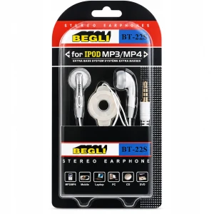 Słuchawki przewodowe Jack 3,5 mm stereo 32 Ohm do iPod MP3 telefon laptop