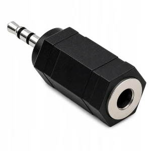 Adapter Jack 2.5 mm stereo Jack 3.5 mm mono przejściówka audio AUX