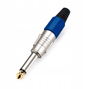 Wtyk Jack 6.3mm mono metalowy HQ