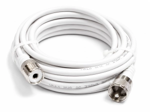Przedłużacz antenowy UHF 5 m wtyk UHF gniazdo UHF, kabel koncentryczny do TV i CB