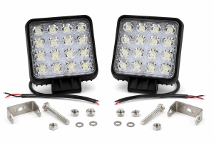 Lampy Robocze LED 48W 16 LED 12-24V IP65 Halogen 2 sztuki 4000lm