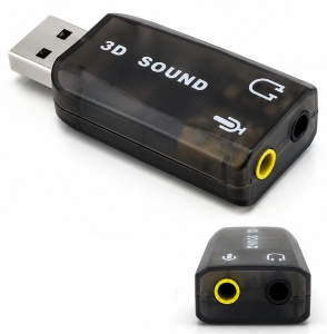Karta dźwiękowa USB 5.1 Adapter Audio 3D Sound Mini Jack 3,5 mm