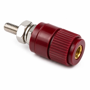 Gniazdo Banankowe Laboratoryjne Małe Czerwone 4mm Gniazdo Pomiarowe